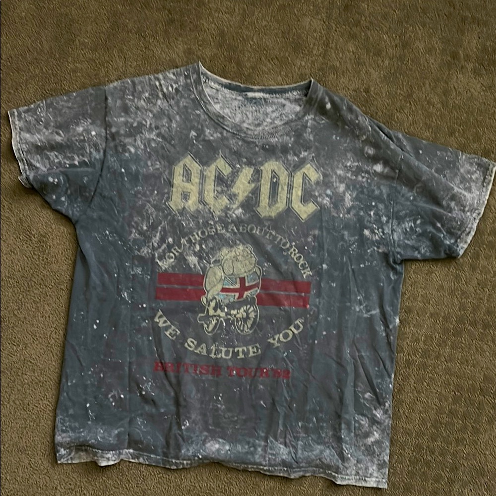 AC/DC Graphic T-Shirt - Gray